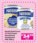 Nestle Gold Cross Or Full Cream Sweetened Condensed Milk-385g