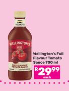 Wellington's Full Flavour Tomato Sauce-700ml