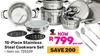 Tissolli 15 Piece Stainless Steel Cookware Set 725339-Per Set