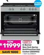 Defy 5 Burner New York Series Multifunction Gas Cooker DGS902 818377