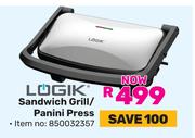 Logik Sandwich Grill/Panini Press 850032357