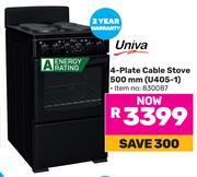 Univa 4 Plate Cable Stove 500mm U405-1 830087