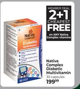 Nativa Complex Diabetic Multivitamin 30 Capsules