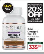 Solal Omega-3 Krill Oil 60 Capsules