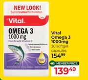 Vital Omega 3 1000mg 30 Softgel Capsules