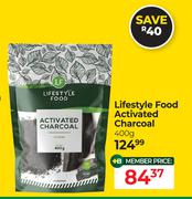Lifestyle Food Activated Charcoal-400g