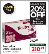 Reuterina Daily Probiotic 30 Chew Tablets