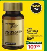 Dis-Chem Gold Activated Charcoal 60 Vegecapsules