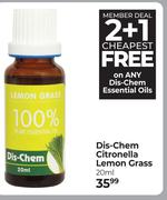 Dis-Chem Citronella Lemon Grass (2+1 Free)-20ml