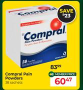 Compral Pain Powders 38 Sachets