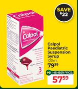 Calpol Paediatric Suspension Syrup-100ml
