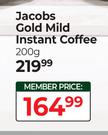 Jacobs Gold Mild Instant Coffee-200g