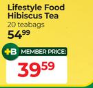 Lifestyle Food Hibiscus Tea 20 Teabags