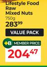 Lifestyle Food Raw Mixed Nuts-750g