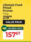 Lifestyle Food Pitted Prunes-750g