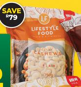 Lifestyle Food Raw Cashews-750g