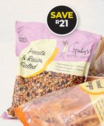 Gaby's Peanuts & Raisins Salted-1Kg