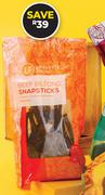 Lifestyle Food Beef Biltong Snapsticks-150g
