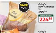 Gaby's Raw Almonds-1Kg