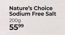 Nature's Choice Sodium Free Salt-200g