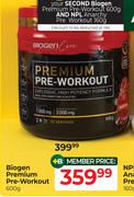 Biogen Premium Pre Workout-600g