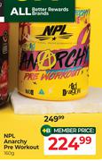NPL Anarchy Pre Workout-160g