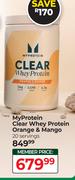 My Protein Clear Whey Protein Orange & Mango 20 Servings