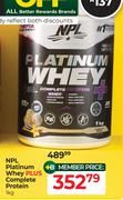 NPL Platinum Whey Plus Complete Protein-1Kg