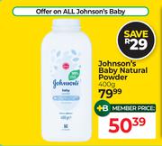 Johnson's Baby Natural Powder-400g