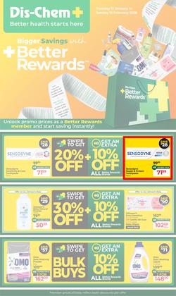Dis-Chem : Bigger Savings (13 January - 15 February 2026), page 1