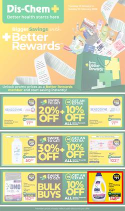 Dis-Chem : Bigger Savings (13 January - 15 February 2026), page 1