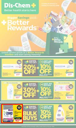 Dis-Chem : Bigger Savings (13 January - 15 February 2026), page 1