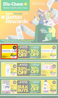 Dis-Chem : Bigger Savings (13 January - 15 February 2026), page 1