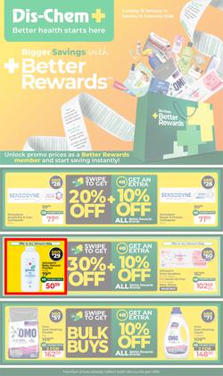Dis-Chem : Bigger Savings (13 January - 15 February 2026), page 1
