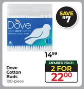 Dove Cotton Buds 100 Piece-For 2