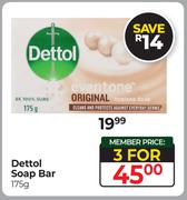 Dettol Soap Bar-For 3 x 175g