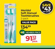 Meridol Soft Manual Toothbrushes 2 Pack