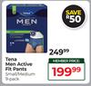 Tena Men Active Fit pants Small/Medium 9 Pack