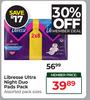 Libresse Ultra Night Duo Pads Pack 