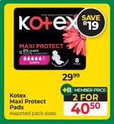 Kotex Maxi Protect Pads-For 2