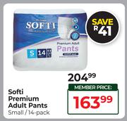 Softi Premium Adult Pants Small 14 Pack