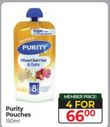Purity Pouches-For 4 x 150ml