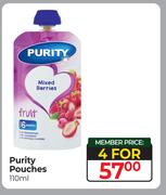 Purity Pouches-For 4 x 110ml
