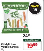 Kiddylicious Veggie Straws-12g