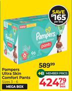 Pampers Ultra Skin Comfort Pants (Size 3-6)-Per Box