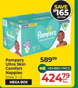 Pampers Ultra Skin Comfort Nappies (Size 3-5)-Per Box