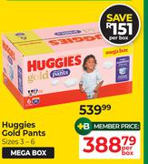 Huggies Gold Pants (Size 3-6)-Per Box