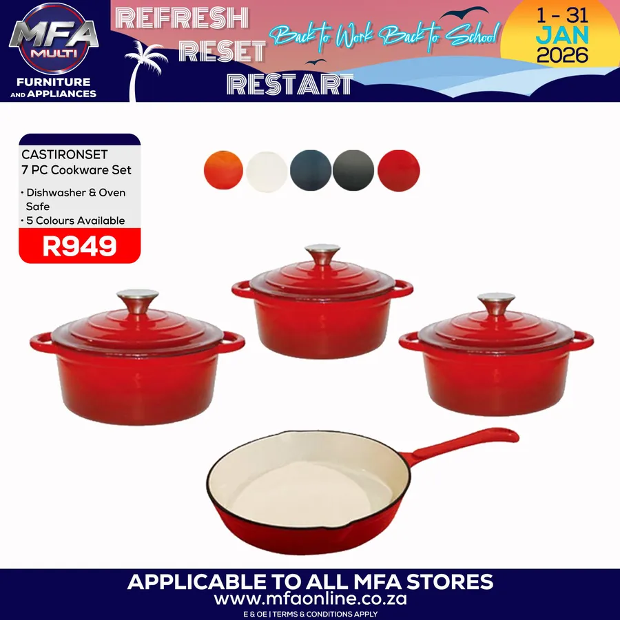 Multi Furniture & Appliances : Refresh Reset Restart (01 January