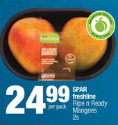 Spar Freshline Ripe n Ready Mangoes 2s Pack-Per Pack