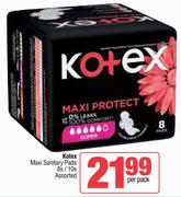 Kotex Maxi Sanitary Pads 8's/10's Pack Assorted-Per Pack